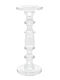 Iliadis Candle Holder Glass in Transparent Color 11x11x29cm 1pcs