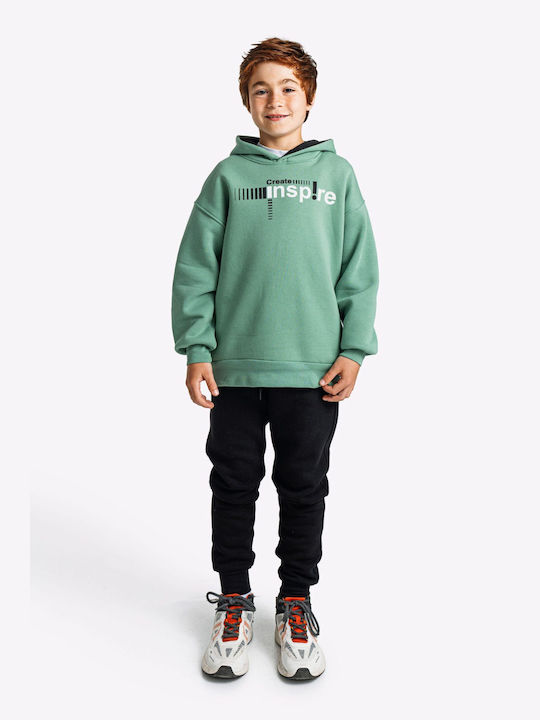 Funky Kids Sweatpants Set Green 2pcs