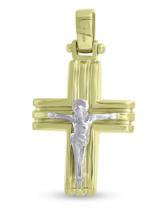 Fa Cad'oro Herren Gold Kreuz 14K