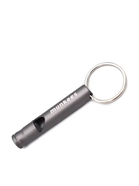 Munkees Keychain Whistle Gray