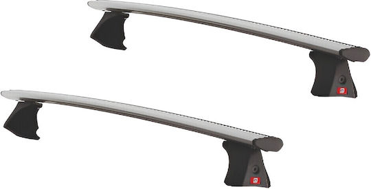 Fabbri Bare De Acoperiș Din Aluminiu 116 Cm Pentru Renault Captur 2019+ Cu Picioare Pentru Portbagaj De Acoperiș Și Blocare Argintii