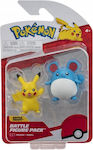 Figurina Pokemon Pikachu Marill Jazwares