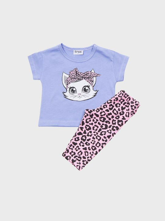 Trax Kinder Set mit Leggings Sommer 2Stück Mehrfarbig