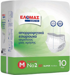 Elomas Incontinence Diapers Underwear Medium 10 Units