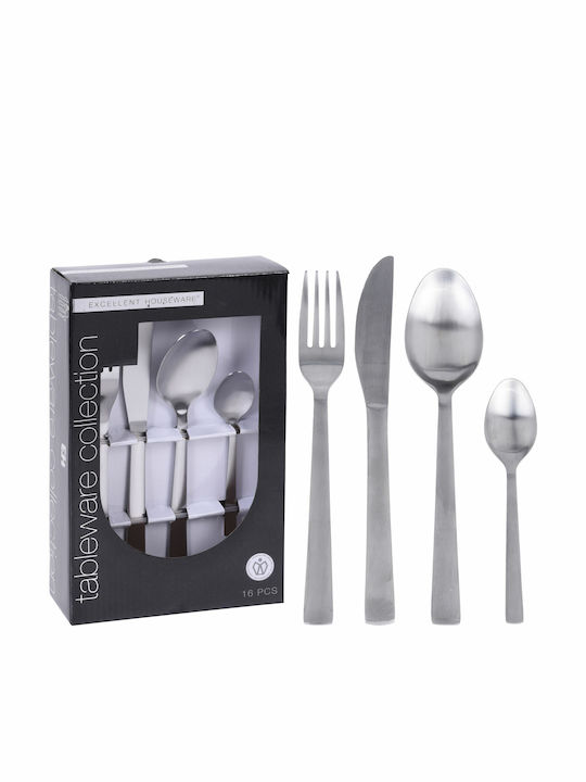 Set de Tacâmuri Inoxidabil Argint 16buc