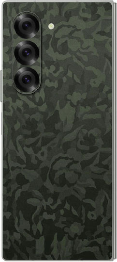 Gams Back Film Premium Vinyl Skin for Samsung Galaxy Z Fold6 Camo Green