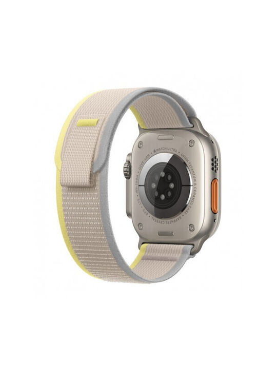 Curea Thd Trail Loop compatibilă cu Apple Watch Ultra 49 mm Apple Watch 42 44 45 mm Mărime M L Culoare Bej