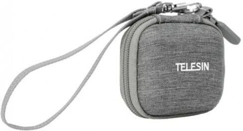 Transport Bag Telesin Compatible Insta360 Go 3 Gopro Hero 12 Cameras Rigid Gray