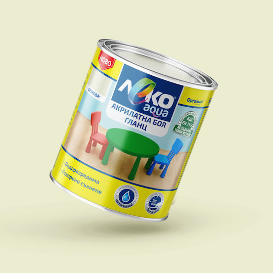 Leko Χρώμα Νερού Aqua 0.7lt Μπεζ Γυαλιστερό