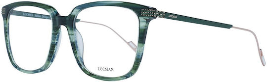 Locman Acetate Prescription Eyeglass Frame Green LOCV020