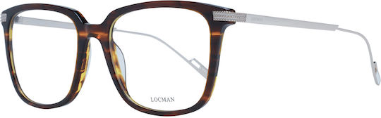 Locman Italy Kunststoff Brillenrahmen Braun LOCV020 DEM