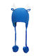 Kids Beanie Knitted Blue