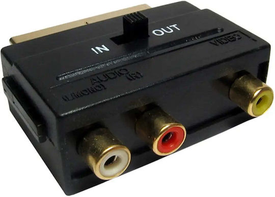 Rs Pro A V Converter Scart / RCA male to Scart / RCA male 1pcs