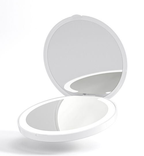 Home Use Καθρέπτης Μακιγιάζ Χειρός με Φως 1.6x1.6cm Λευκός