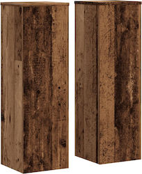 vidaXL Pflanzenständer Holz Beige 25cmx25cmx80c...