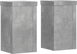 vidaXL Plant Stands Wooden Gray 10cmx10cmx18cmc...