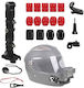 Gopro Hero 12 Helmet Mounting System Motorcycle Surewo Brand Black Color