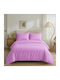 Casa Colori Sheet Sets Double with Elastic 140x200+30cm. Lilac 4pcs