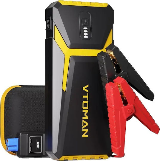 V10PRO Φορητός Εκκινητής-Φορτιστής Μπαταρίας Αυτοκινήτου με Power Bank