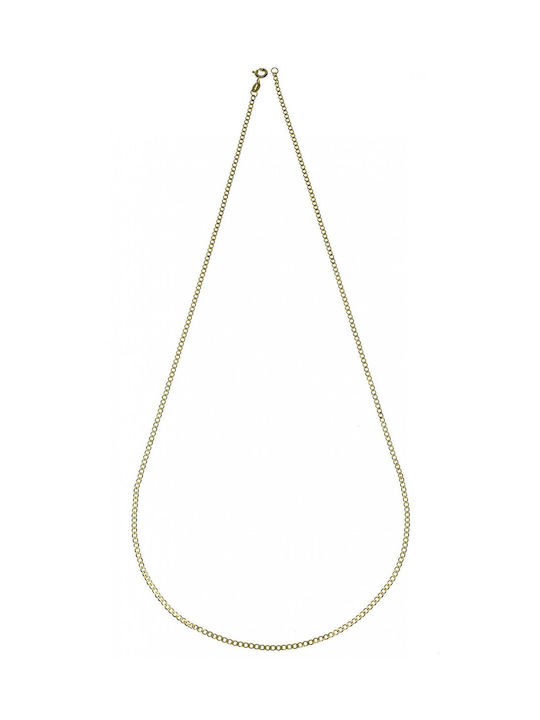 Gold Chain 9 Karats Curb Long 55cm 1.70mm