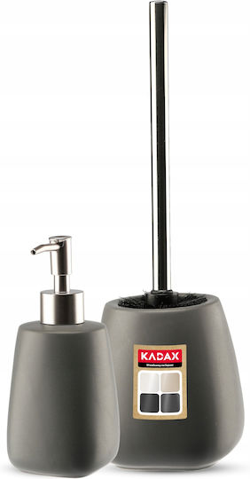 Kadax Set Accesorii Pentru Baie Ceramică Gri