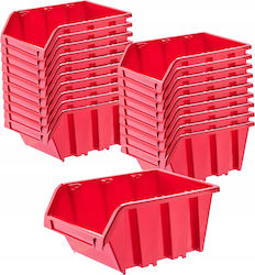Kadax Set of 20 Plastic Tool Bin Organisers Stackable 28987 Kadax Set of 20 Plastic Tool Bin Organisers Stackable 28987
