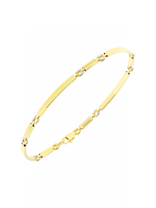 Armband Split Cuff Gold 9k Poliert