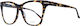 Locman Italy Plastic Eyeglass Frame Butterfly Brown LOCV008 DEM
