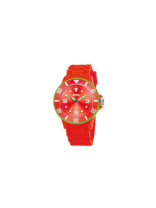 Time2u Kids Analog Watch with Rubber/Plastic Strap Red