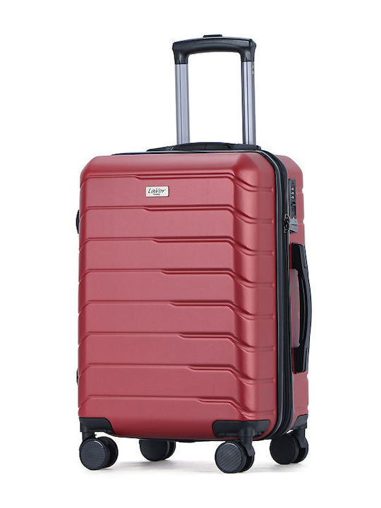 Lavor Large Hard Red Suitcase With 4 Wheels Height 75cm