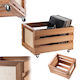 Kadax Vinyl Record Storage Box 45x28cm Vinyl Container Wheels