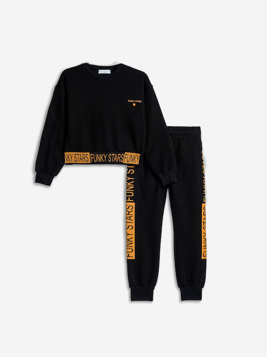 Funky Kids Sweatpants Set Black