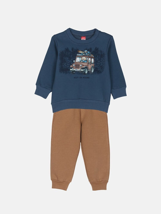 Joyce Kids Sweatpants Set Navy Blue