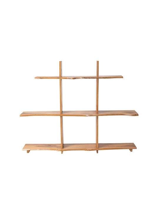 S Line Wall Mounted Bathroom Shelf Wooden