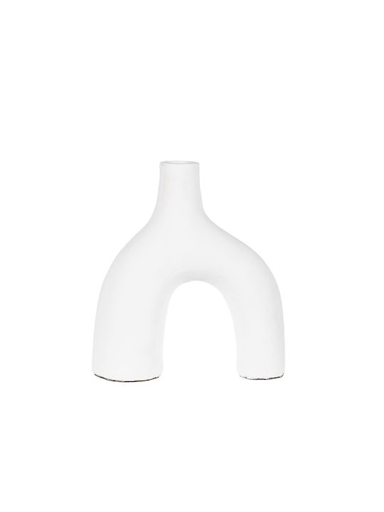 S Line Decorative Vase White