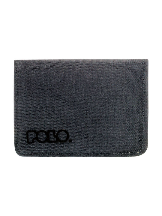 Polo Men's Card Wallet with RFID Gray