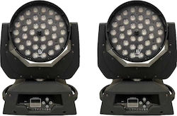 Moving Head Light Rgbwauv Led Color Mixing 2 Lights 4in1 Rgbw