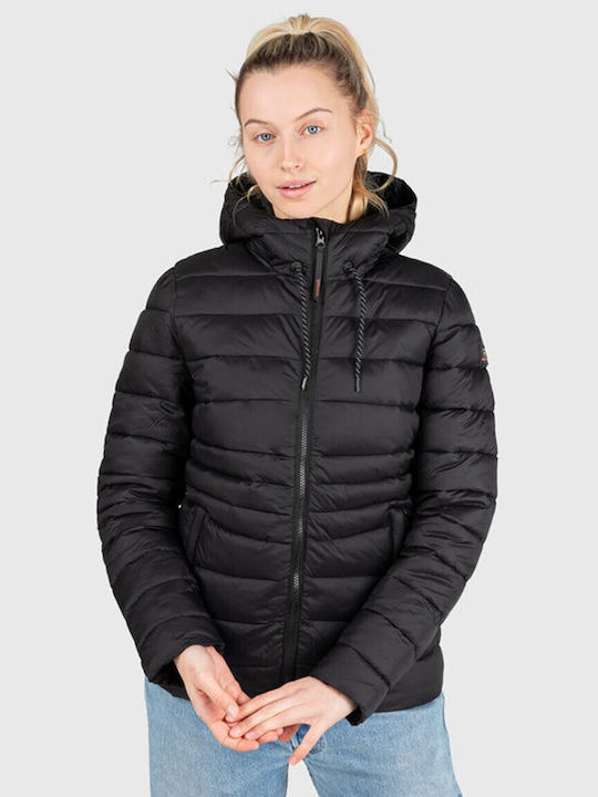 Brunotti Women's Short Puffer Jacket for Winter Black