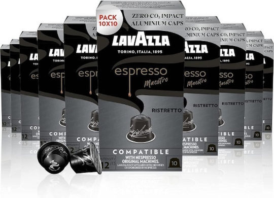 Lavazza Capsule Espresso Ristretto Compatibile cu Mașina Nespresso 100capace