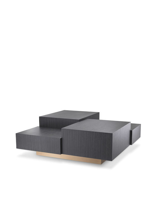 Rectangular Coffee Table Nerone Wooden Black