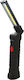 Aca Rechargeable Flashlight LED IP44 with Maximum Brightness 200lm Black