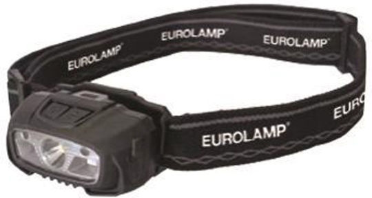 Eurolamp Rechargeable Headlamp LED IP44 with Maximum Brightness 220lm 8pcs Black