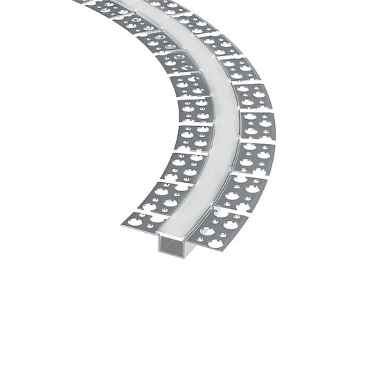 Aca Aluminiumprofil für LED-Streifen mit Opal Abdeckung 200cm