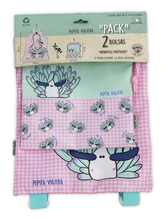 Pepita Viajera Kids Bag Backpack Pink