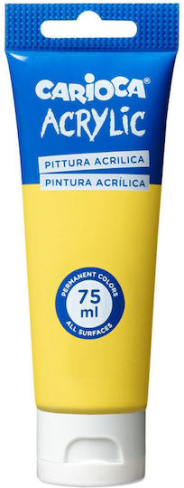 Carioca Set Culori Acrilice Pictură Primary Yellow 75ml 1buc