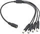 Ez-dcsp4 1xdc Female 4xdc Male Cable 5.5*2.1mm 40cm