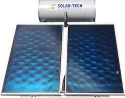Solar-Tech Слънчев бойлер 200лт Стъкло Двойно действие 3кв.м. Изборен