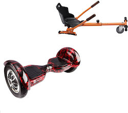 Smart Balance Wheel Off-Road Flame Gama Standard și Scaun Ergonomic Portocaliu Hoverboard with 15km/h Max Speed and 10km Autonomy in Portocaliu Color with Seat