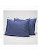 Casa Colori Pillowcase Set with Envelope Cover Blue 50x70cm.