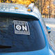 Baby an Bord Schild mit Aufkleber Weiß